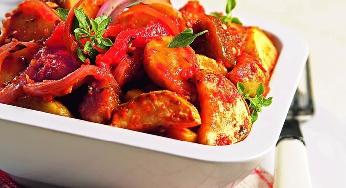 Рататуй с вяленными на солнце помидорами