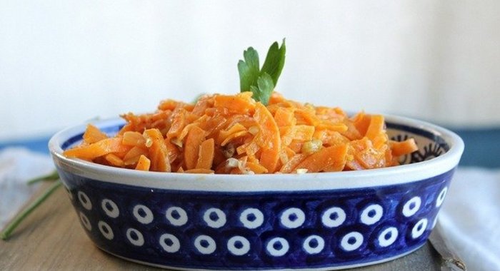 Сладкий картофель с орехами