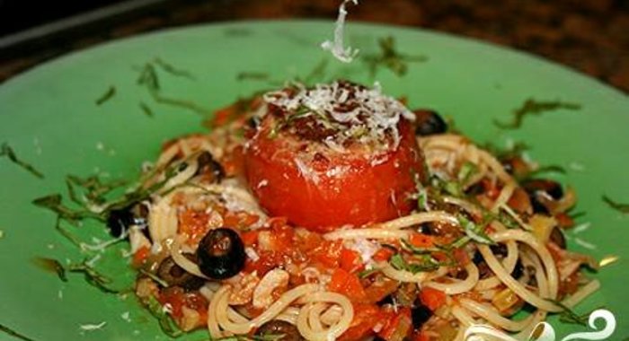 Фаршированные помидоры с индейкой