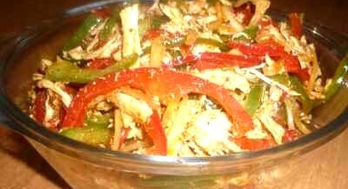 Курица Хе с болгарским перцем