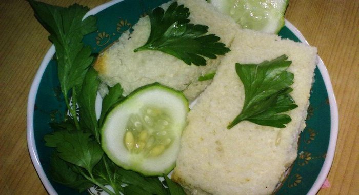 Английский сэндвич с огурцом