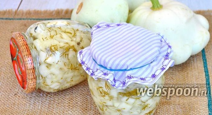 Салат из патиссонов на зиму