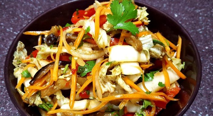 Баклажаны c морковью