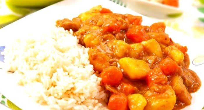 Тыквенный карри с изюмом