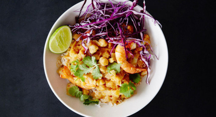 Креветки в соусе карри