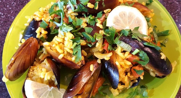 Ризотто с мидиями в мультиварке