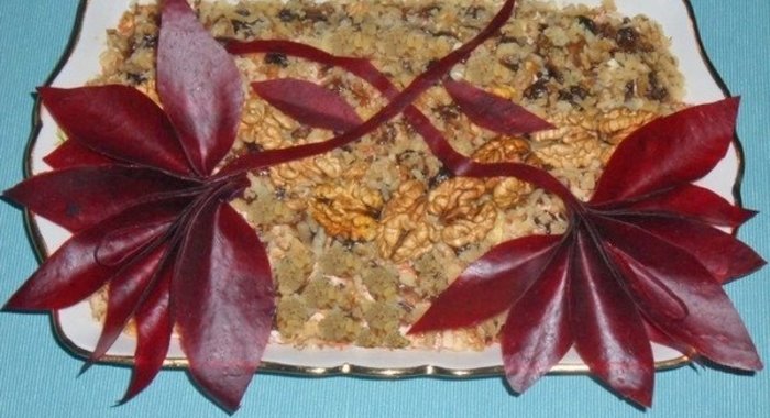 Салат «Багровые листья»