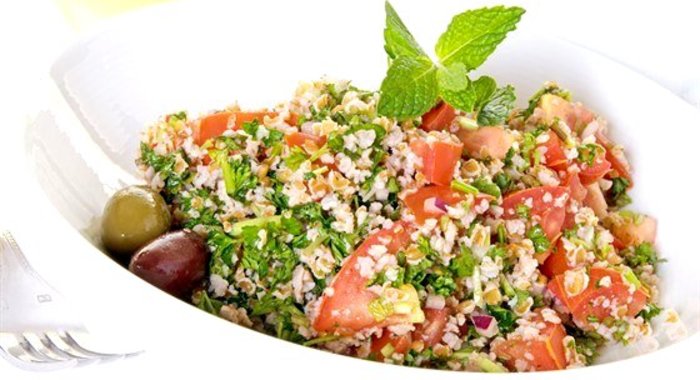 Табуле с крабовым мясом