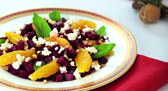 Средиземноморский салат из свеклы
