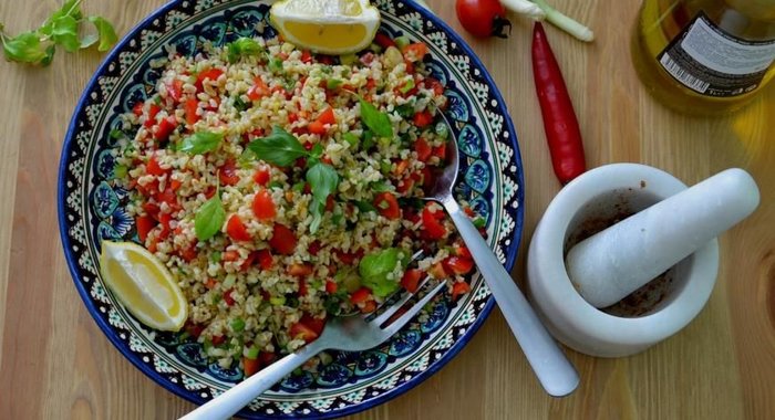 Ливанский салат табуле с булгуром