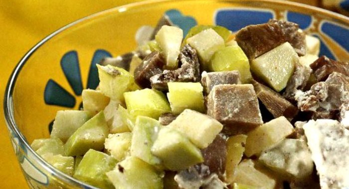 Салат со свиным языком