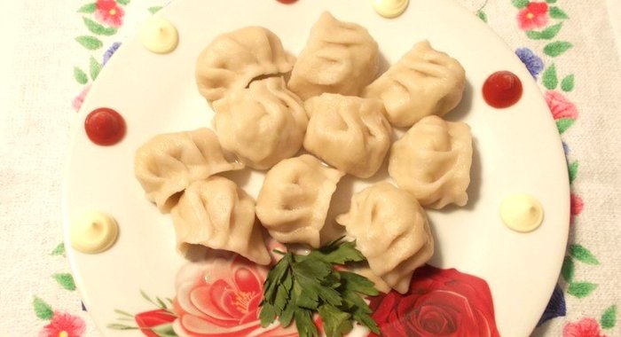 Вареники с картофелем и зеленью петрушки