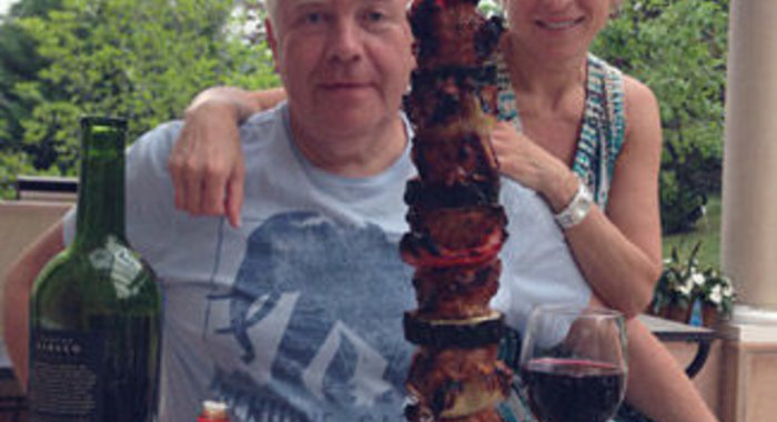 Салат с креветками