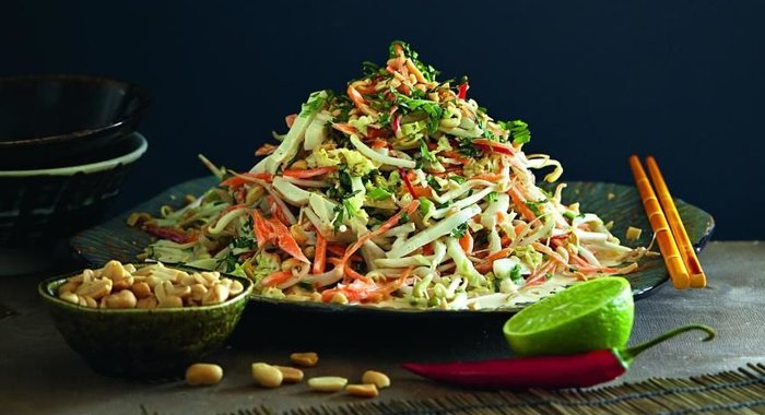 Тайский салат с кальмарами