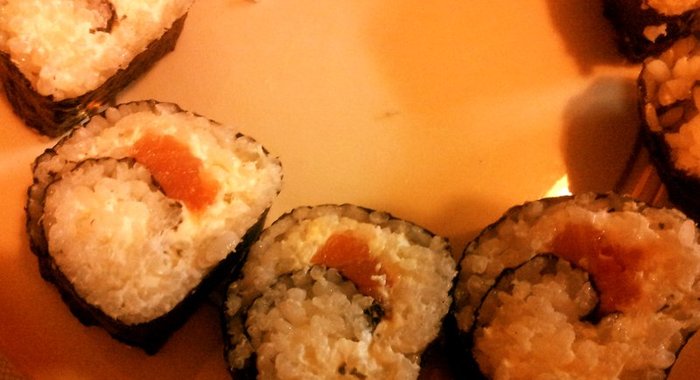 Роллы с сыром филадельфия и семгой