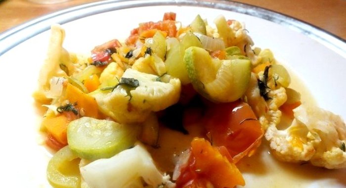 Рагу с цветной капустой