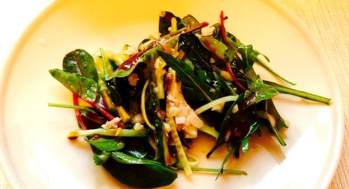 Салат с авокадо и треской