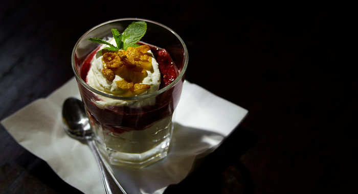 Творожный крем с земляникой