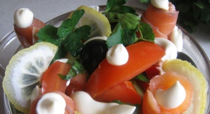 Салат Норвежский с семгой