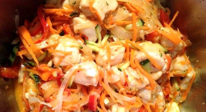 Коралловые гребешки по-корейски