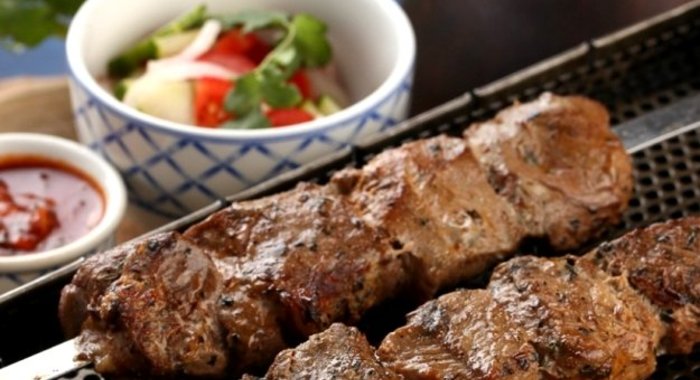 Шашлык из телятины с уксусом