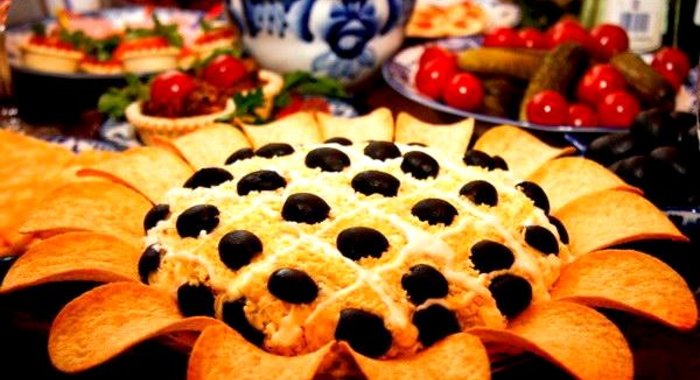 Салат Подсолнух