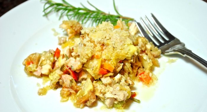 Итальянский салат с курицей