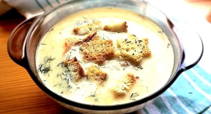 Сырный суп по‑французски с курицей