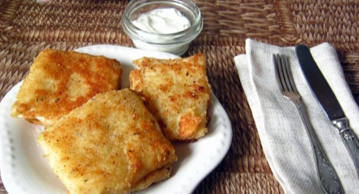 Шницель из капусты с сыром