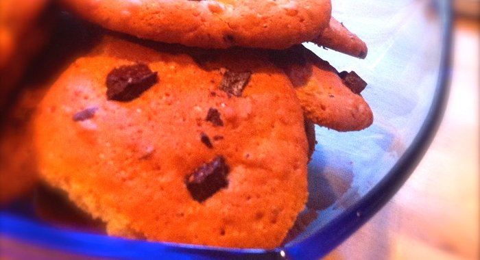 Простое печенье с шоколадом