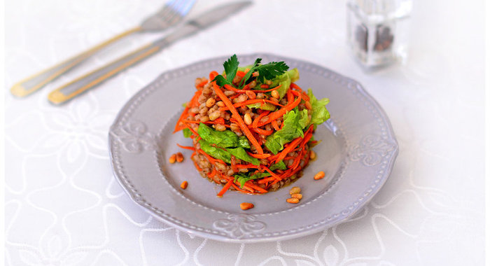 Салат из перловки