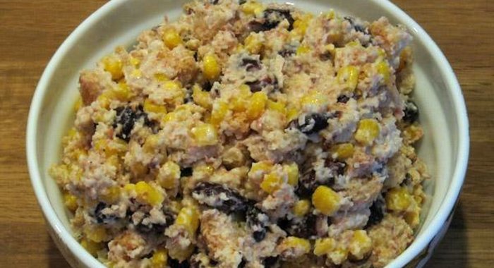 Салат из сухариков