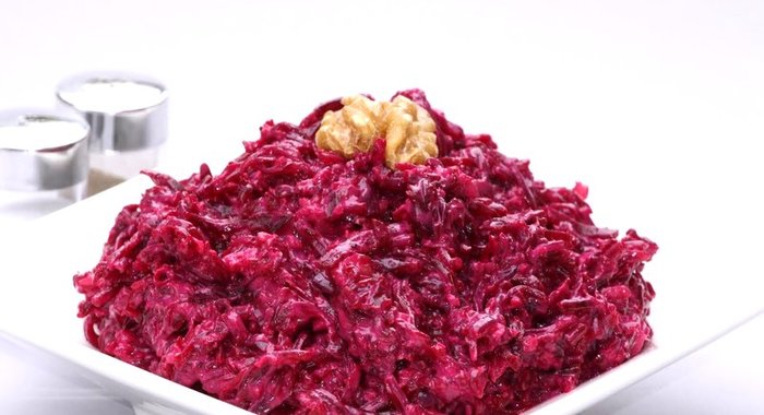 Свекла с чесноком и майонезом