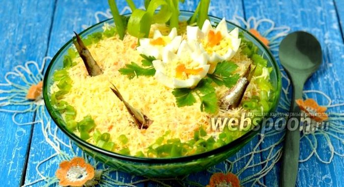 Салат «Рыбки в пруду»