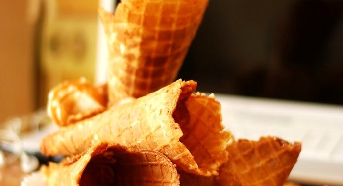 Вафельные рожки для мороженого