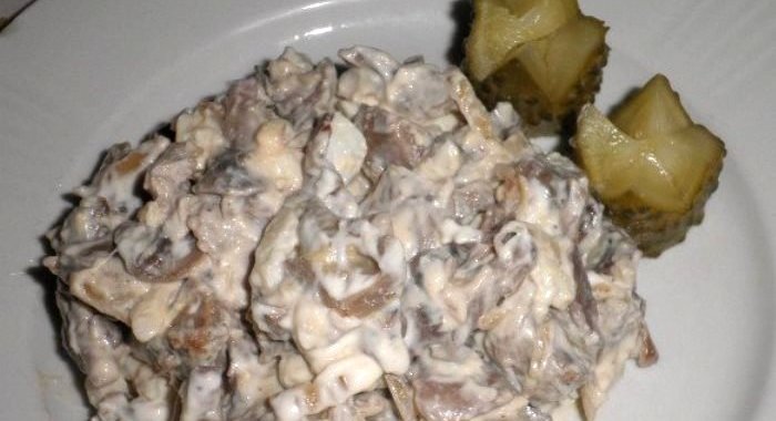 Салат из пупков куриных