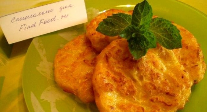 Кабачковые оладьи с чесноком