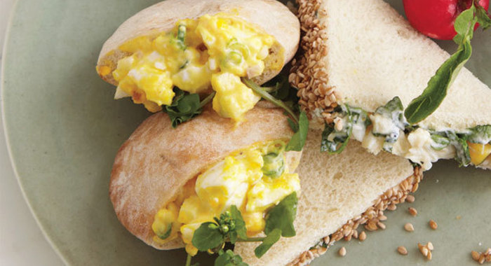 Яичный салат в пите