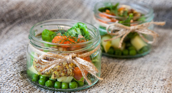 Гравлакс с картофельным салатом