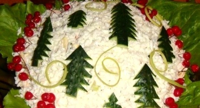 Салат Новогодняя елочка