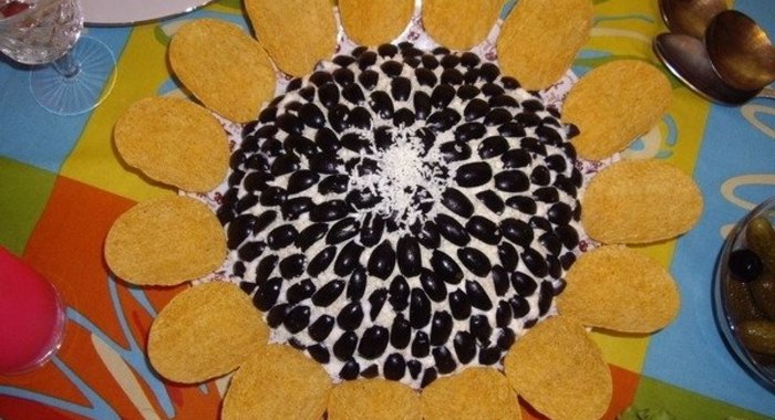 Салат «Подсолнух»