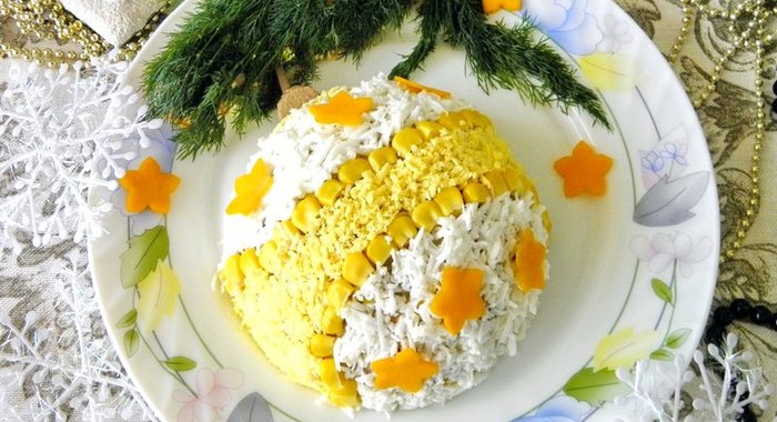 Салат Новогодний шар