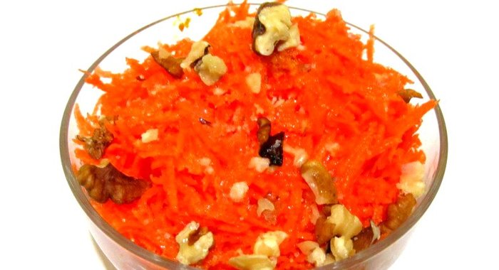 Морковный салат с апельсином