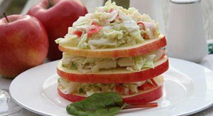 Салат из крабового мяса