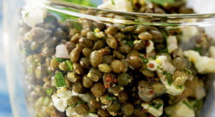 Салат из чечевицы