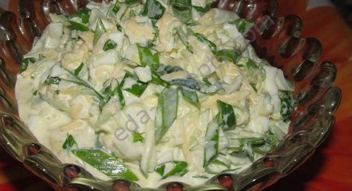 Салат огуречно-яичный