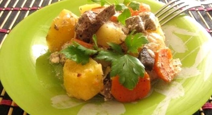 Жаркое в рукаве в духовке