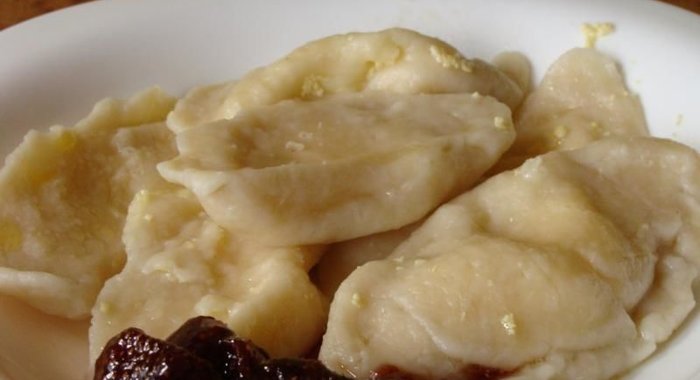 Пышные вареники с творогом на молоке