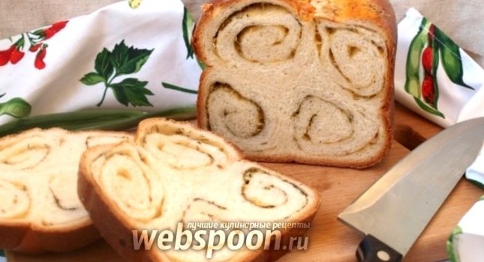 Хлеб с укропом и сыром в хлебопечке