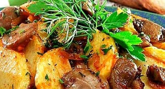 Рагу из рыжиков